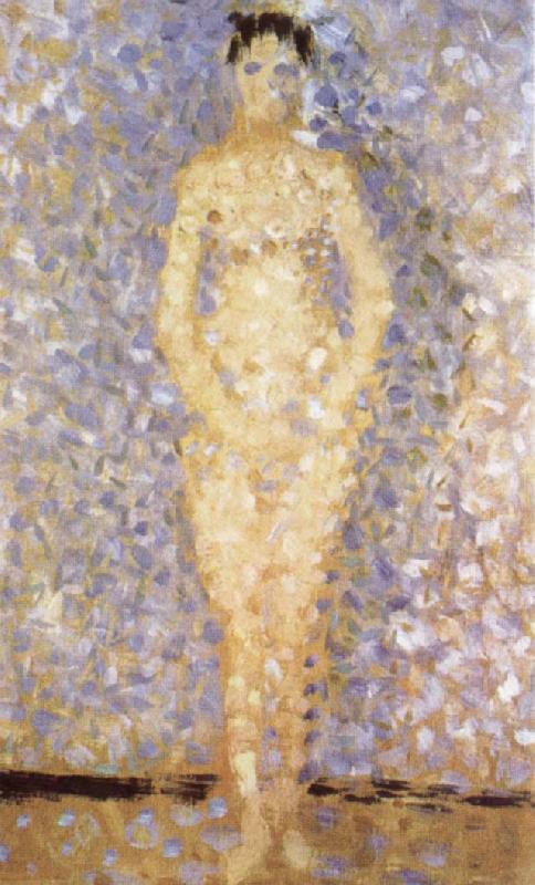 Georges Seurat Standing Female Nude oil painting image